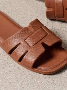 Sandalias ligeras, cómodas y suaves con tiras de EVA y punta abierta para adolescentes y niñas, versátiles, sencillas y de moda para primavera/verano