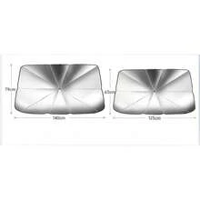 1pc Car Windshield Sunshade, Foldable Dual-Use Sun/Rain Umbrella, Fits Small & Large Vehicles, Heat Insulation, Sunshield, Rainproof, Multi-Functional Umbrella For Car - A - View 2