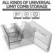 美发师限位梳收纳盒理发器定位卡尺梳子收纳盒理发店配件、返校、旅行度假必需品、女士发饰