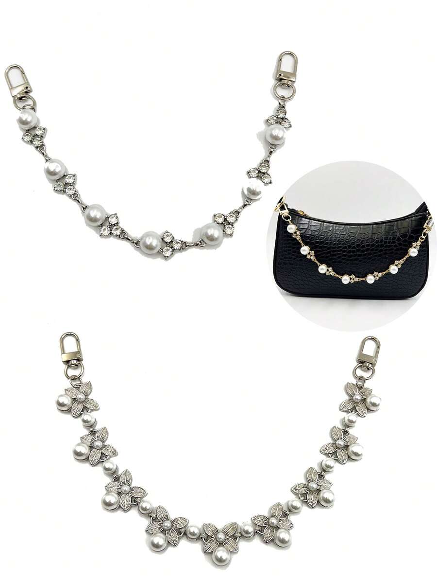 Pearl Bag Chain Extender, Fashionable & Versatile Bag Accessory - Multicolor - View 1