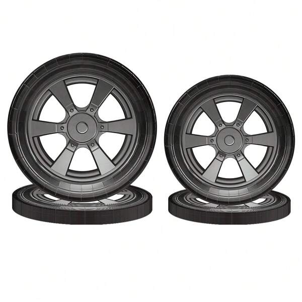 10pcs/20pcs/50pcs Race Car Party Plates Racing Car Race Track Party Supplies Wheel Paper Plate Decorations Racing Sports Themed Dinnerware For Birthday Home Decor