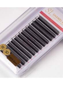 12 Rows 0.07 C/D/L Curl SHANEL YY 3DW 4DW Clover Lashes 8-15mm Automatic Flowering Premade Duoble Tips YY Handmade YY Cilios Type Natural Volume Eyelashes Extension