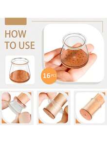 4/8/16/20 piezas Protectores de piso para patas de silla - Silenciar pisos ruidosos, contra arañazos, deslizamiento suave - Construcción de silicona duradera, almohadillas de fieltro suave para un contacto delicado con el piso, proteger el piso y las patas de mesas y sillas