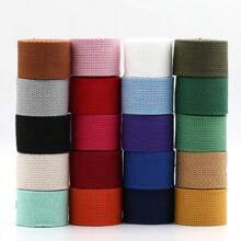 1 pieza 5M*32MM/5M*25MM Cinta de poliéster de colores, cinta portátil, cinta para mochilas, accesorios para confección de bolsas, tela DIY de decoración navideña, cinta de poliéster DIY, cinta de correa de mochila