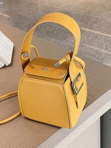 Customizable Monogrammed Box Bag, Fashion Gorgeous Design Small Square Bag, Personalized Holiday Gift - Multicolor - View 7