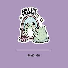 Am I The Drama SVG 青蛙可愛心理健康熱門設計 貼紙圖案 女生風 學用品 開學季 - 彩色 - 查看 5