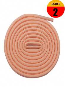 2 Pairs Casual Chunky Round Sneakers, Gray/Black/White Color Athletic Sport Shoes With Round Laces, Unisex - Multicolor - View 4