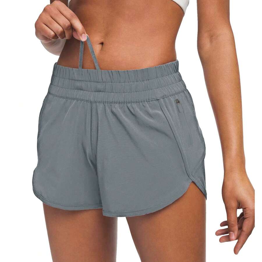 Women's 4 Inch Workout Shorts - Low-Rise Running Shorts With Quick Dry ...