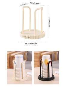 Simple Round Disposable Paper Cup Holder, Sturdy And Durable Paper Cup Organizer, Efficient Storage, Disposable Paper Cup Dispenser, Multi-Functional Cup Holder, Home Coffee/Tea Cup Rack, Household Kitchen Supplies - Multicolor - View 9