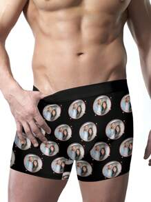 Custom Underwear For Men – Personalized Boxers With Face Photo, Unique And Funny Gift For Boyfriend – Perfect For Birthday, Christmas, Valentine's Day, Anniversary, Or Holiday – Custom Men's Boxer Briefs, Novelty And Adorable Present