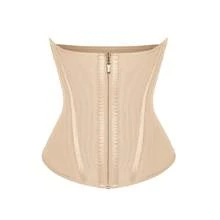 Feelingirl High Compression 15 Built-In Steel Bone Tummy Control Waist Trainer - 杏色 - 查看 7