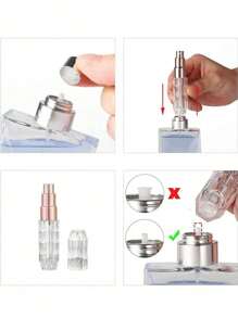 1 szt. Przenośny mini napełniany atomizer do perfum Butelka z atomizerem Rozmiar podróżny Butelki ze sprayem Akcesoria 5 ml/0,2 uncji Niezbędne akcesoria podróżne Organizator podróży na wakacje letnie na plaży Powrót do szkoły, butelka perfum