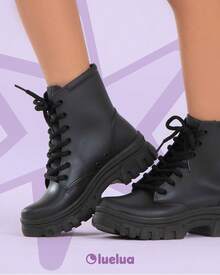 Children's Combat Boots Waterproof Luelua - màu đen - Xem 1
