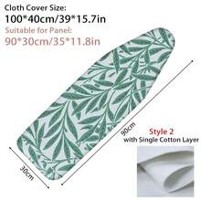 1 Pieza Funda universal para tabla de planchar con borde elástico, resistente a manchas, acolchado de algodón grueso resistente al calor, cubierta de plancha para mesa de planchar - Multicolor - Ver 20