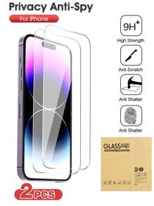 Easypie Selection 2Pcs Ultra-Clear, Scratch-Resistant And Drop-Resistant High-Aluminum Mobile Phone Tempered Film,Compatible With Apple Phone7/8/Plus,X/Xs/XS Max,11/11pro/11 Pro Max,12mini/12/12 Pro/12 Pro Max,13/13mini/13 Pro/13 Pro Max,14/14 Plus/14 Pro/14 Pro Max,15/15Plus/15Pro/15Promax/16/16 Plus/16 Pro/16 Pro Max Gift For Birthday, Family, Friends Tempered Glass, Phone Screen Protector, Phone Accessories