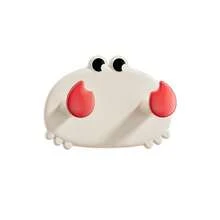 1pc Creative Cute Crab Shape Wall Hook, Waterproof Strong Adhesive Hanger For Bathroom, Kitchen Storage Without Drilling