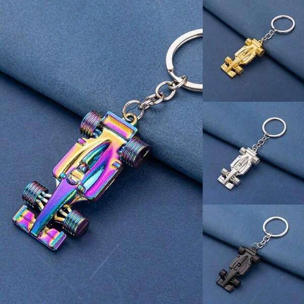 A Key Chain F1 Racing High-Speed Rail Bullet Car Pendant Trinkets Senior Sense Hardware Accessories Steam F1 Solid Racing Key Chain Auto Club Exhibition Advertising Gift Simulation Electric Motorcycle Key Chain