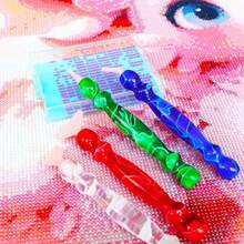 DIY 钻石艺术工具钻笔新型树脂笔采用螺纹设计，可更换多头钻石画刺绣配件 - 彩色 - 查看 8