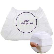 Full Size Mattress Pad Pillow Top Mattress Cover Quilted Fitted Mattress Protector Cotton 8-21" Deep Pocket Cooling Topper (54x75 Inches, White)