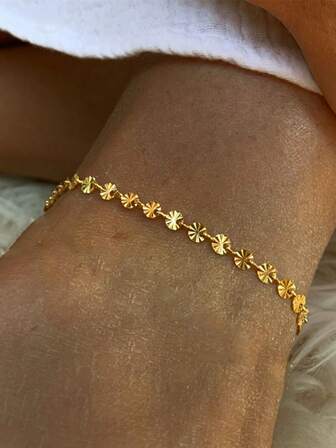 1 件简约时尚花卉手链优雅精致女士时尚配饰