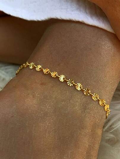1 pieza Pulsera floral de moda sencilla, accesorio de moda elegante y refinado para mujeres