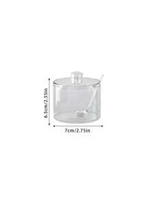 1 Barattolo portaspezie in acrilico con coperchi e cucchiaini, contenitori di stoccaggio trasparenti per cucina per sale, pepe e condimenti, decorazione cucina moderna, organizzazione spezie facile da vedere, soluzioni di stoccaggio per la cucina | accessori per cucina moderna, forniture per il ritorno a scuola