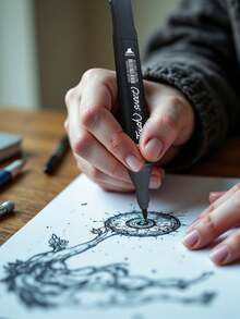 Customizable, Available In Text & Image, Create Your Own Exclusive Items, 48/80 Pcs Colored Markers, Double-Ended Alcohol Based Markers, Extra Large Artist Markers, Art Markers, Permanent Sketch Markers Set, Marker Pen Set - Sets - View 2