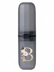 Hộp đựng bàn chải đánh răng di động A-Z với chữ và hoa vàng, giữ bàn chải đánh răng của bạn sạch sẽ mọi lúc, mọi nơi! Cốc đựng bàn chải đánh răng đa năng, Hộp đựng bàn chải đánh răng du lịch, Vỏ bọc cốc đựng bàn chải đánh răng di động - màu đen - Xem 28