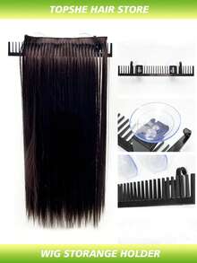 1 件接发架接发衣架桌面接发架假发收纳架接发展示架轻质接发工具用于头发造型编织