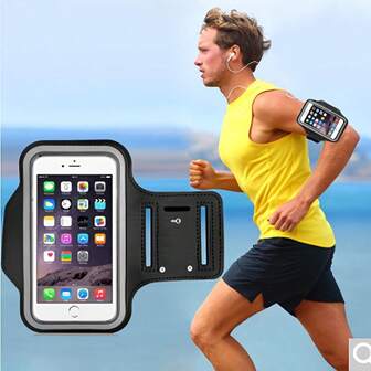 Touchscreen Armband For 5-7 Inch Phones - Lightweight Reflective Sports Phone Holder With Adjustable Strap, Suitable For Running, Cycling, Gym Workout - Slim Design, Compatible With Apple And Android