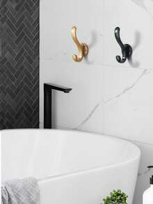 Gancio appendiabiti da parete retrò con viti, gancio da parete in metallo resistente con ventosa per cucina, bagno, appendiabiti singolo per ingresso, armadio cappotti, accessori da bagno da montare a parete