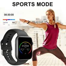 Smart Watch, Wireless Calling /Dial, Multi -Sport Mode, Calling Reminder And Rejection, SMS Reminder, Custom Wallpaper,For Ios/Andriod - Black - View 8