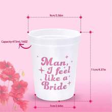 Bachelorette Party Cups Reusable Plastic Tumblers For Bridal Showers, Wedding Receptions, Pool Parties, Trips, Last Hurrah Celebrations, Summer BBQ, Hen Do Favors, Bachelorette Survival Kit Accessories, Tropical Luau, Christmas Night, BFF Gifts, Bachelorette Photo Props, Drinkware For Bride , Engagements, Christmas Reunion, Birthday Pool Party Cups