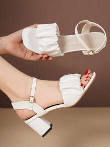 2025 Prom High Heel Dress Sandals For Teenagers, Comfortable & Versatile 6CM Heels