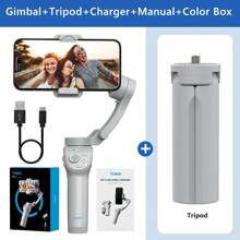 AXNEN Handheld 3-Axis Smartphone Gimbal Stabilizer With Tripod, Portable And Foldable, Gimbal Stabilizer Ideal For Vlogging, Live Video, Phone Stabilizer Compatible With Smartphone