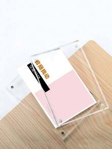 Acrylic Table Cards, Transparent Price Display Holder, Acrylic Photo Frame, Desktop Decor - Clear - View 4