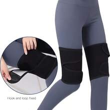 Unisex Elastic Compression Thigh Band, Flexible Protective Sleeve - Black - View 5