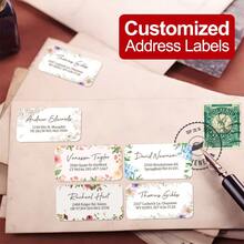 Custom Return Address Labels For Personal And Business Use-Easy To Apply Stickers For Envelopes, Letters, Invitations-Choose From Stylish Designs-Great For Weddings, Events, And Professional Correspondence Back To School - F - View 1