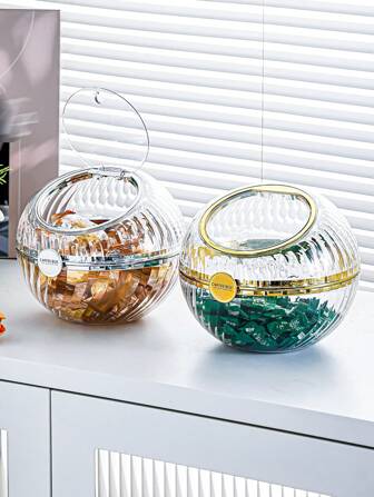 1pc Multi-Function Coffee Storage Canister, One-Click Open, Reusable & Washable, Keeps Coffee Beans, Tea Leaves & Nuts Fresh - Kitchen And Outdoor Storage Solution
