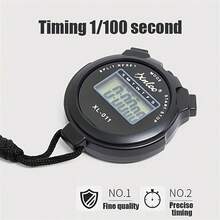 1pc Multi-Function Digital Display Timer, ≤36V, ABS Material, With Referee Timer, Suitable For Sports, Fitness, Running, Track & Field Training, Birthday, Christmas Gift - Multicolor - View 6