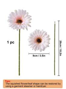6/12 pièces Fleurs africaines artificielles de marguerites africaines, fleurs en soie de marguerites africaines artificielles, faux tournesols en vrac pour bouquet de mariage, bouquet de mariée, décoration de fête, de maison, de cuisine, de jardin, d'extérieur, de jardinage, de fleurs artificielles, de décoration d'automne