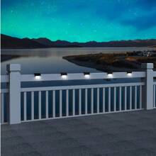 16 paquetes de luces solares para exteriores, luces decorativas impermeables para exteriores, luces solares para jardín, luces solares para vallas, luces solares para escaleras, luces LED de ambiente navideño, para escaleras, vallas, jardín, balcón, patio y senderos exteriores