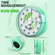 Magnetic Clock Timer Visual Timer Mechanical Kitchen Timer With Loud Alarm For Students Teachers Alarm Cooking Timer 60-Minutes