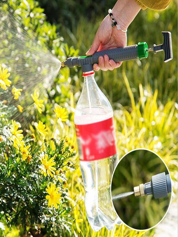 High Pressure Manual Sprayer,Adjustable Beverage Bottle Sprayer Head, Garden Watering Tools, Agricultural Spraying Equipment