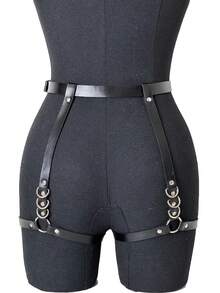 Women PU Leather Garter Belt Harness Gothic For Daily Clothing Matching Festival Party Accessories Adult Dating - Multicolor - View 5