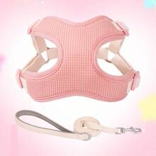 Dog Harness With Leash Set, No Pull Adjustable Reflective Step-In Puppy Pet Vest Harnesses For Small Medium Large Dogs And Cats