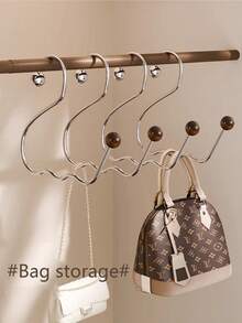 Swan Hook Hat Storage Artifact Household Dormitory Hanging Hat Traceless Bag Hook Stainless Steel Advanced Multi-Function Hat Rack Scarf Belt Hook - Multicolor - View 5