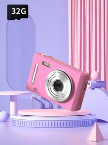 CCD Campus Digital Camera Student Party High Definition Front And Rear Dual Shooting Retro Card Travel Photography Video Camera With 32G Memory Card Digital Camera Toys