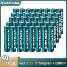KOSHARE 32/40/56 1.2V AAA300mAh Nickel Hydrogen Rechargeable Batteries With Stable Voltage, Suitable For Remote Control, Alarm Clock, Doorbell, Flash, Shaver, Car Key, Game Controller, Flashlight, Camera, CD Player, Wireless Microphone, Decorative Lighting. Please Use A 1.2V Nickel Hydrogen Battery Charger To Charge - 7號電池 - 查看 3