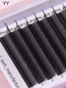 12 Rows 0.07 C/D/L Curl SHANEL YY 3DW 4DW Clover Lashes 8-15mm Automatic Flowering Premade Duoble Tips YY Handmade YY Cilios Type Natural Volume Eyelashes Extension